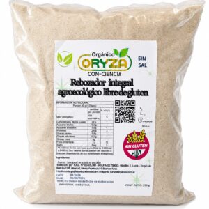 Rebozador Arroz Integral Sin Sal Oryza Organico 250g