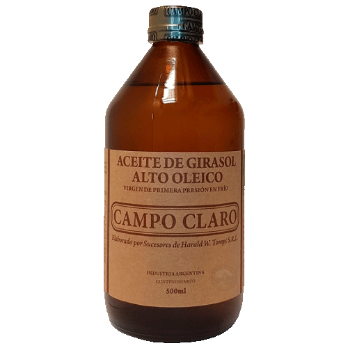 Aceite De Girasol Organico Campo Claro 500Ml