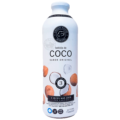 Bebida De Coco Sabor Original Green Food Makers 910Ml