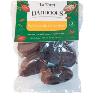 Datiles Con Chocolate Relleno Almendras Datilicious 80G