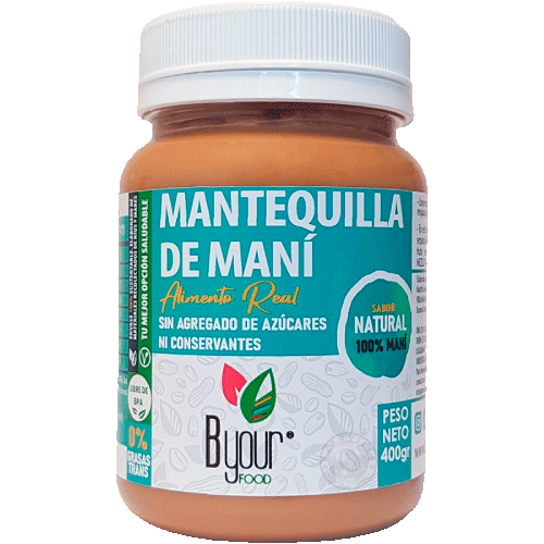Mantequilla Mani Byour Food 400G