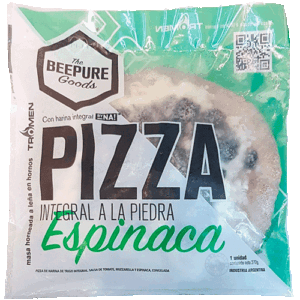 Pizza Integral Espinaca Beepure 1U