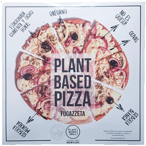 Pizza Mozzarella Y Cebolla Plant Based 1U.