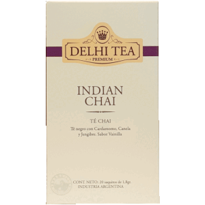 Te Negro Indian Chai Delhi Tea 20Saq.