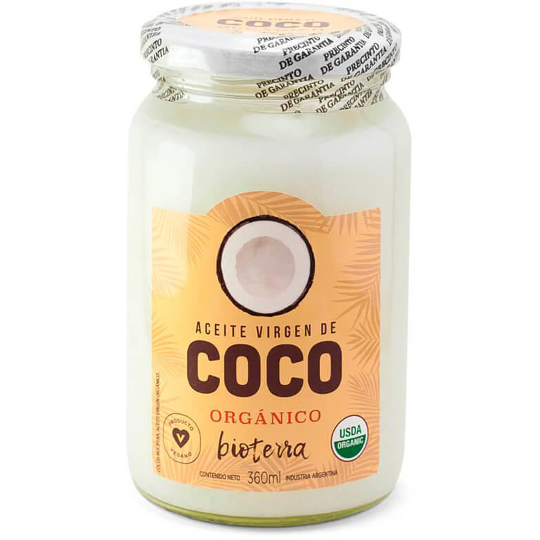 Aceite Coco Organico Virgen Bioterra 360Ml