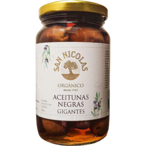 Aceitunas Negras Gigantes Organicas San Nicolas 250g