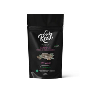 Get Real Almendras Bañadas en Chocolate 70% Cacao 100g