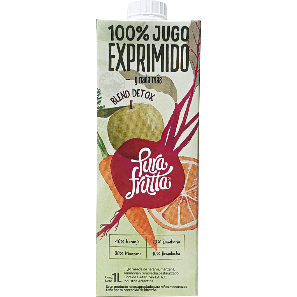 Jugo Blend Detox Pura Frutta 1L