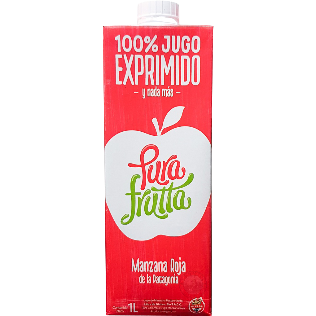 Jugo Manzana Roja Pura Frutta 1L