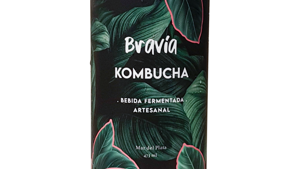 Kombucha Frutilla Bravia 473ml