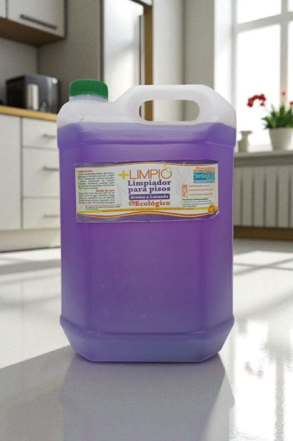 Mas Limpio 5L Liquido Limpiador Pisos Lavanda Ecologico