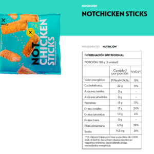 Nuggets Not Chicken Sticks NotCo 300g