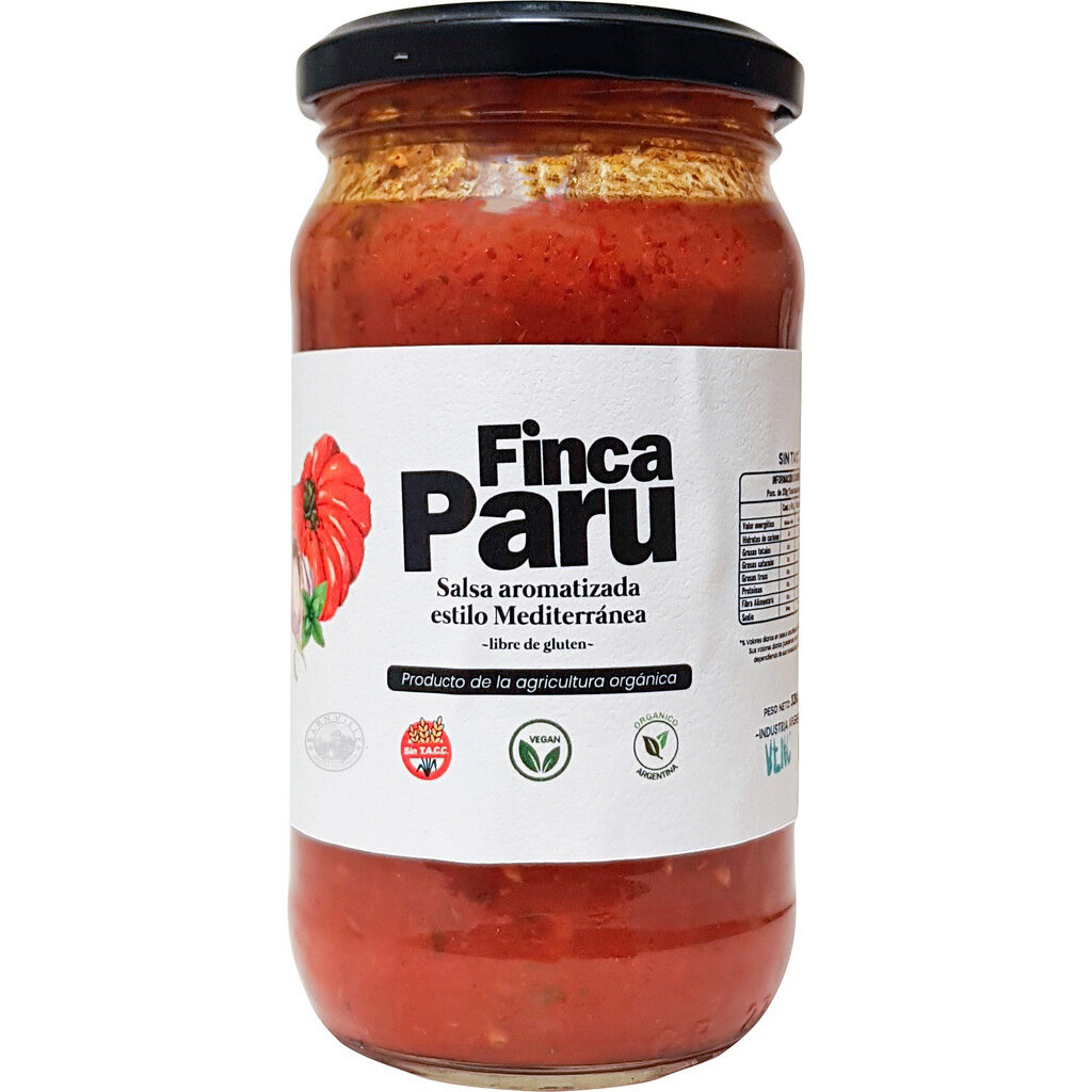 Salsa Tomate Mediterranea Finca Paru 330g