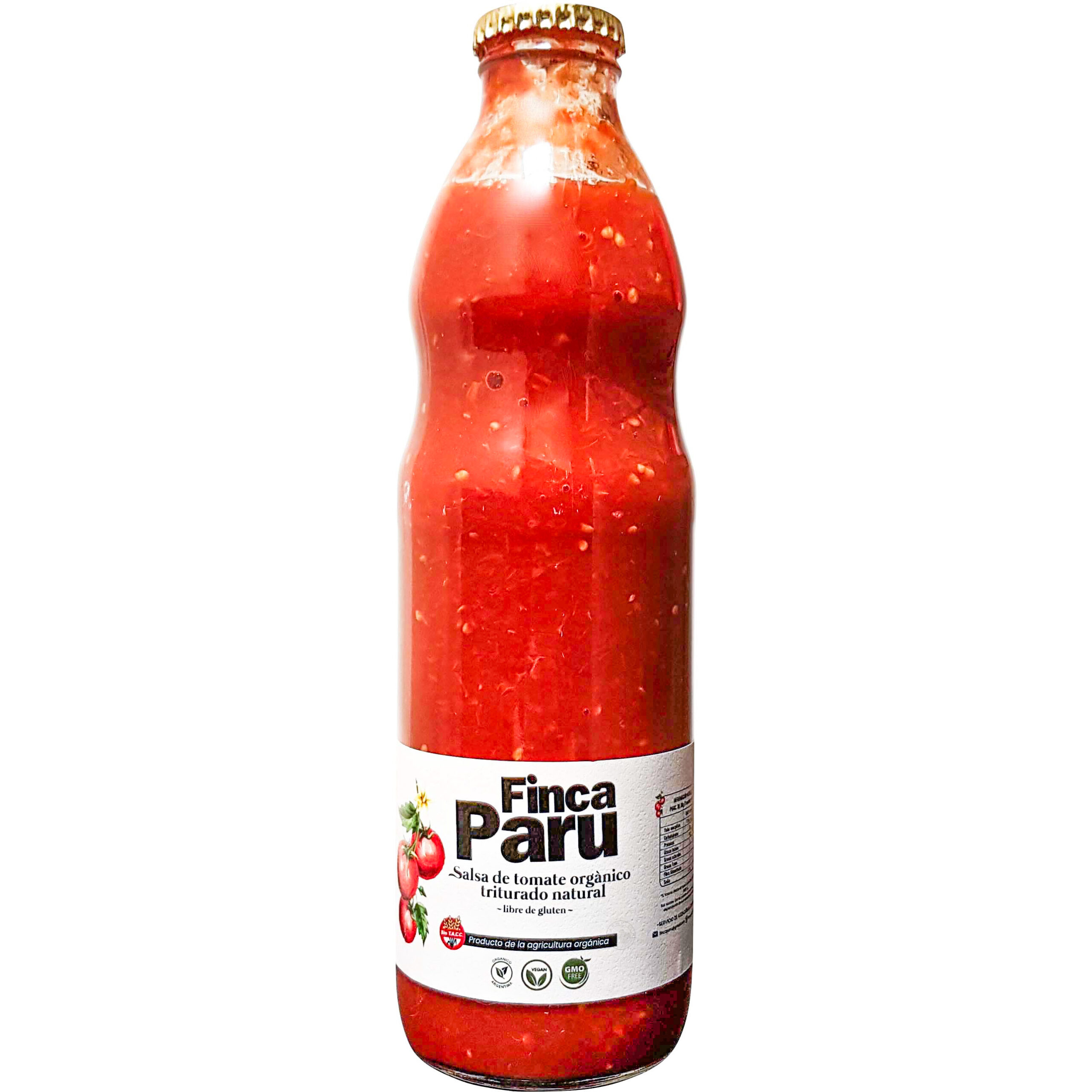 Salsa Tomate Triturado Organico Finca Paru 950g