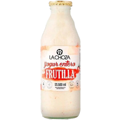 Yogur Frutilla Entero La Choza 500ml