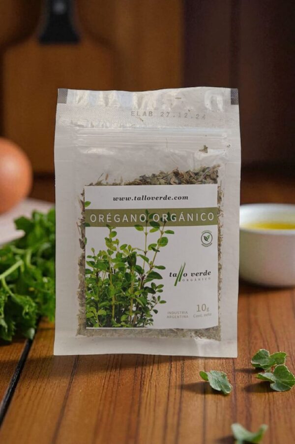 Tallo Verde 10g Oregano Deshidratado Organico