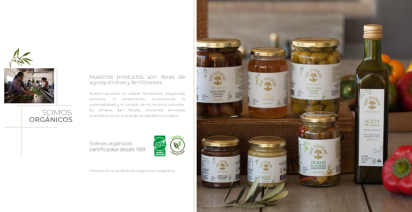 Productos organicos ofrecidos por San Nicolas