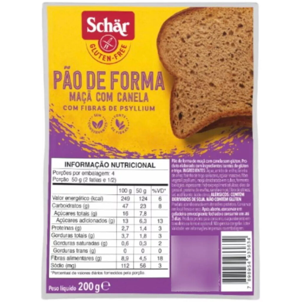 Pan sin Tacc con Manzana y Canela Schar 200g