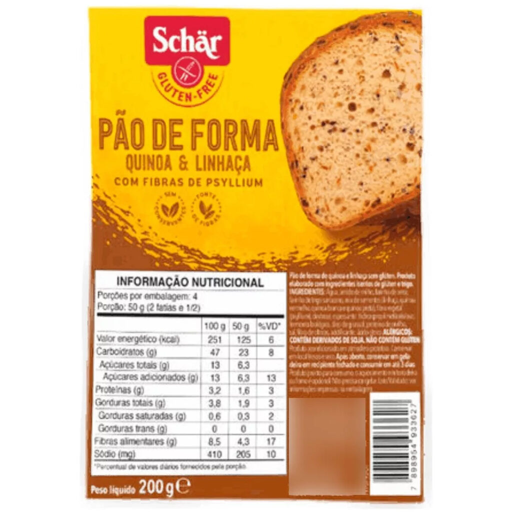 Pan sin Tacc con Semillas de Quinoa y Lino Schar 200g