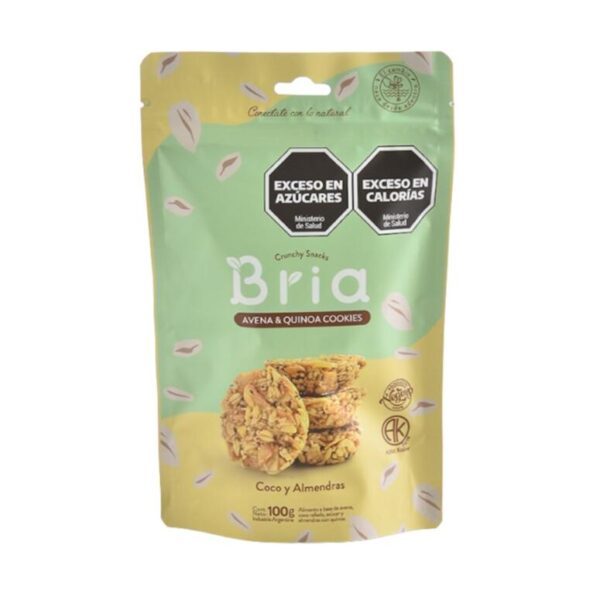 Snack Avena Coco Almendras Bria 100g