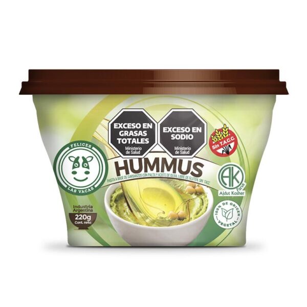 Hummus con Palta y Oliva x 220g - Felices las Vacas