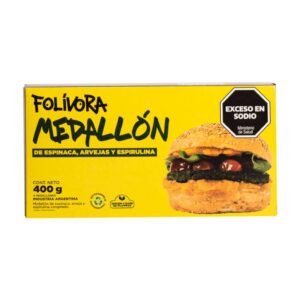 Medallon de Espinaca, Arvejas y Espirulina x 400g - Folivora