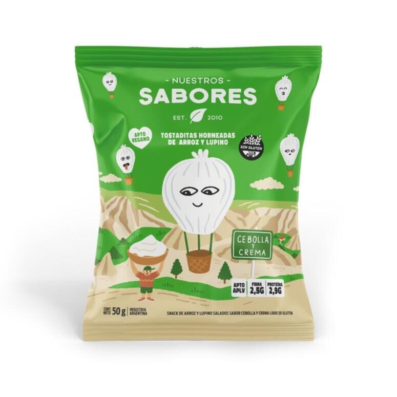 Tostadas Sabor Cebolla y Crema Nuestros Sabores 50g