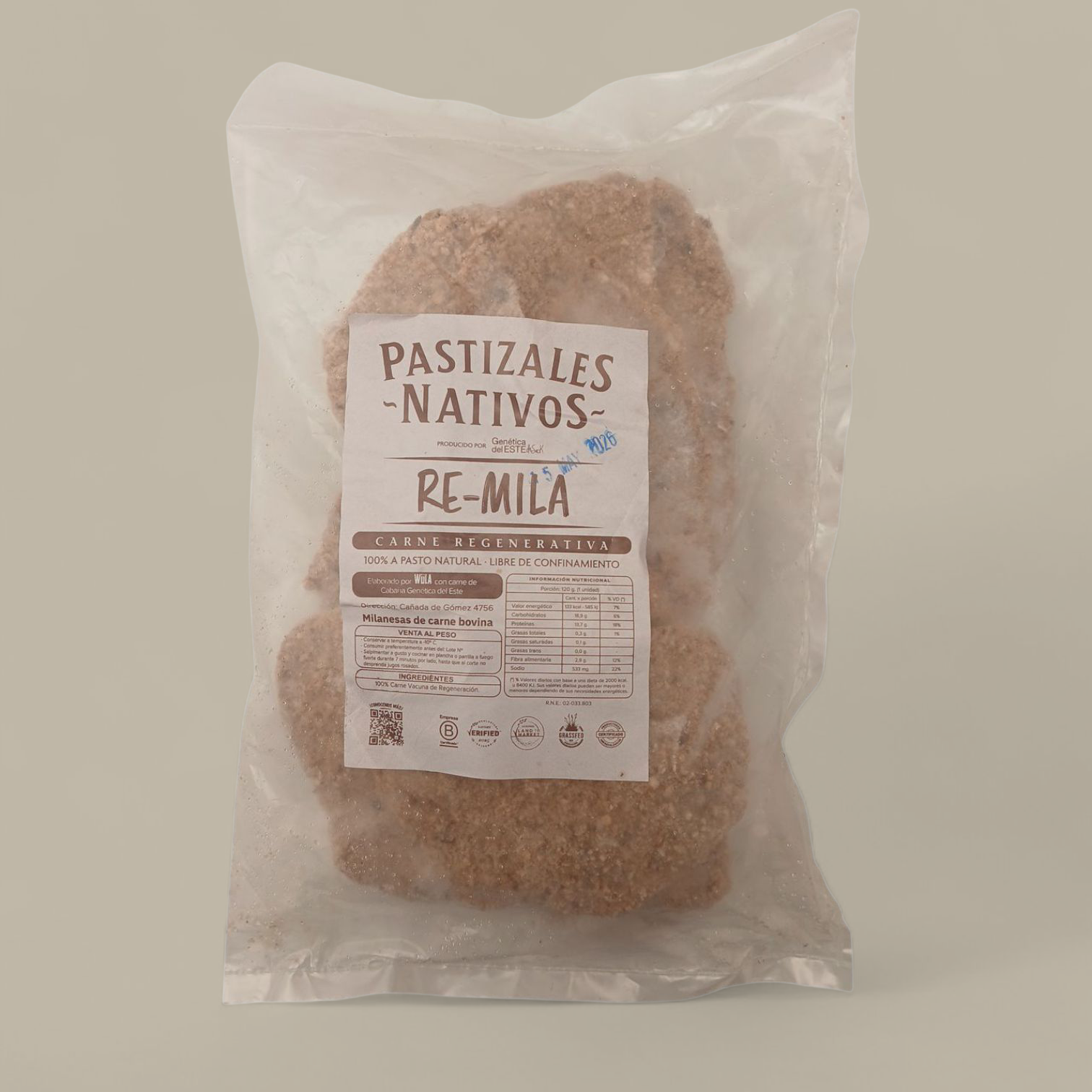 Milanesas Peceto Pastoril Nativos 1Paq. 3 Milanesas Peceto Pastoril Nativos 1Paq. 3