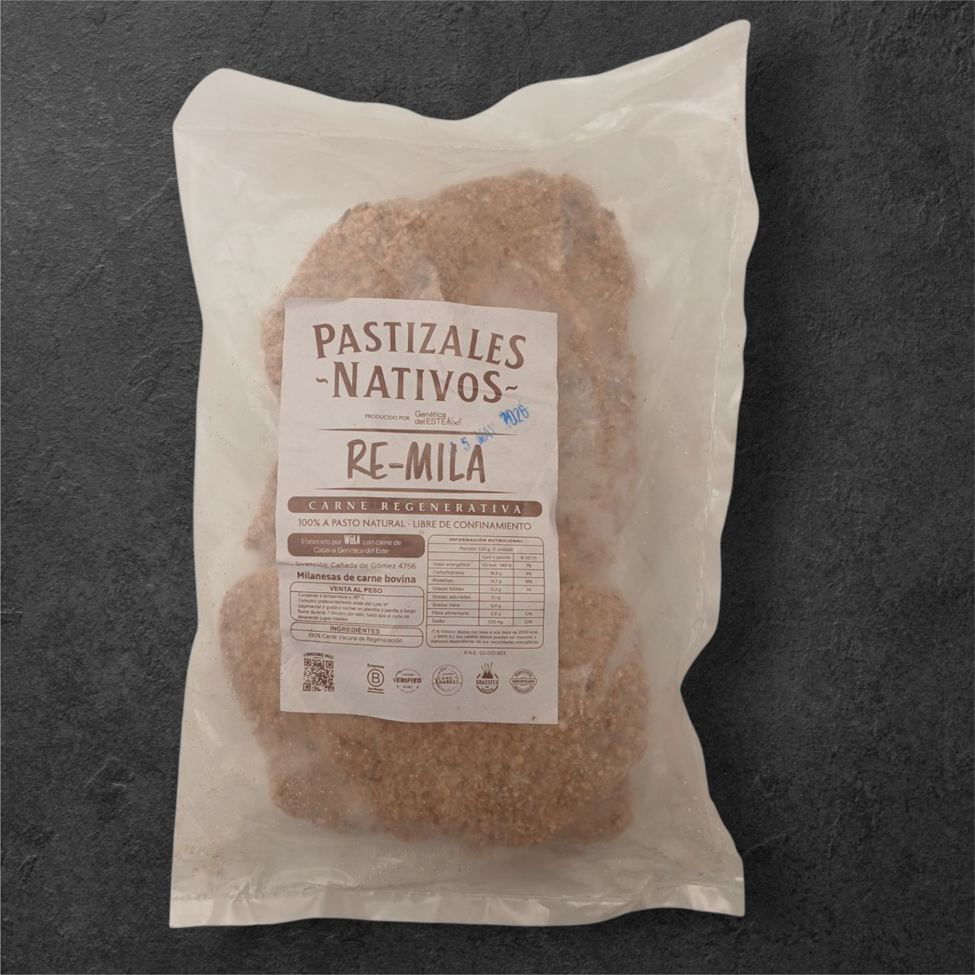 Milanesas Peceto Pastoril Nativos 1Paq. 5 Milanesas Peceto Pastoril Nativos 1Paq. 5