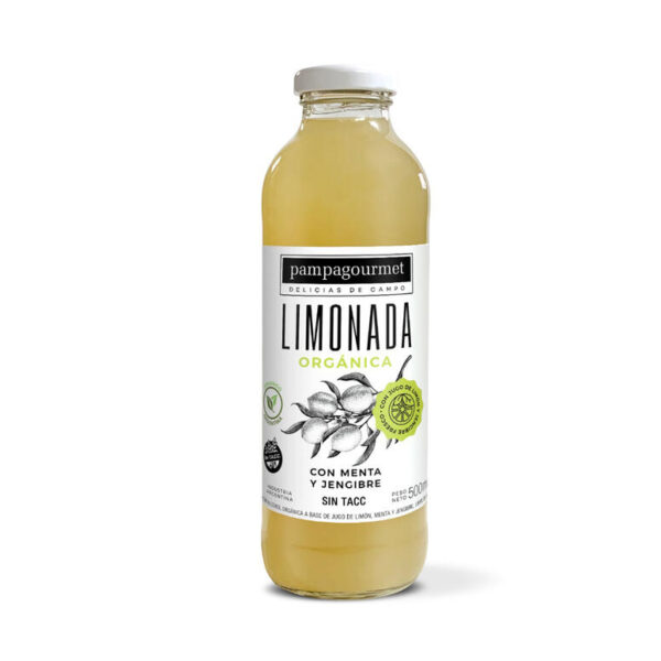 Limonada Organica Jengibre Menta Y Miel Pampa Gourmet 500ml