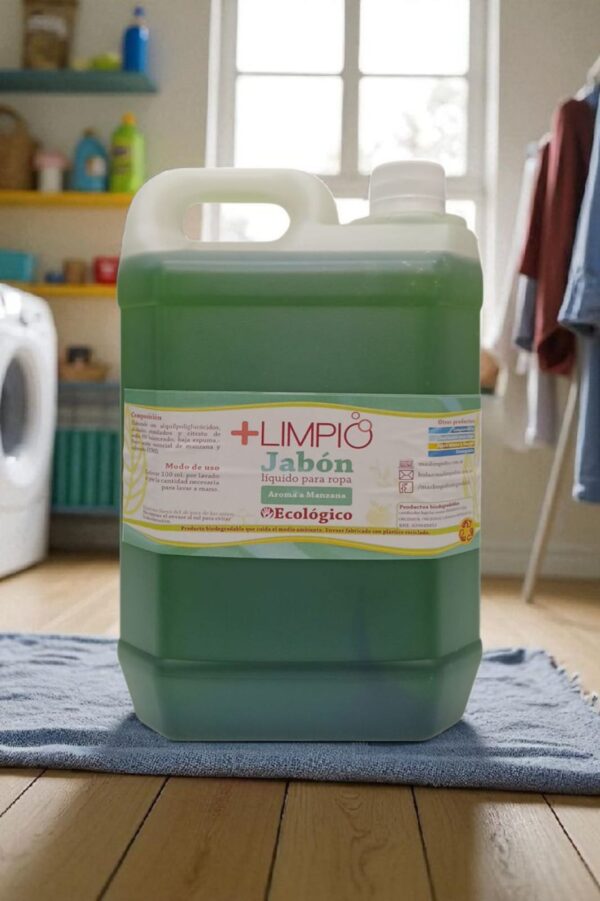 Mas Limpio 2L Jabon Liquido Ropa Manzana