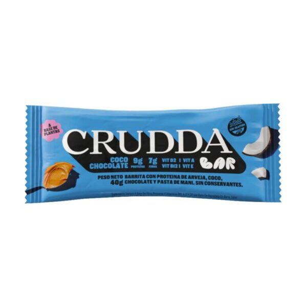 Barrita Proteica Coco Chocolate Crudda 40g