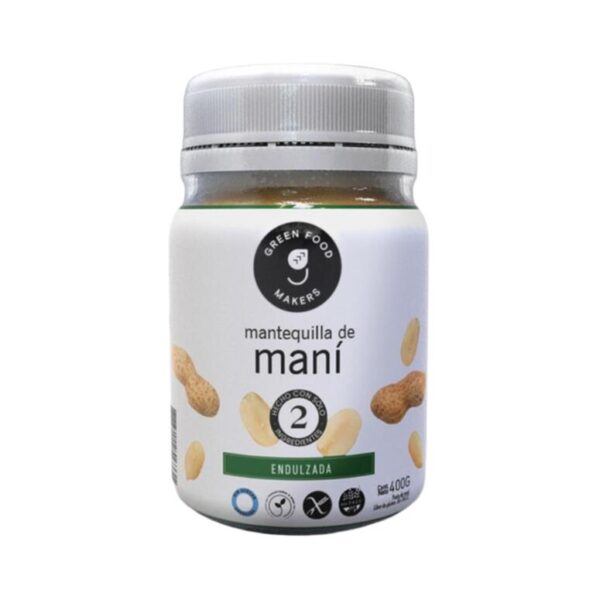 Food Makers 400g Mantequilla Mani Stevia Green