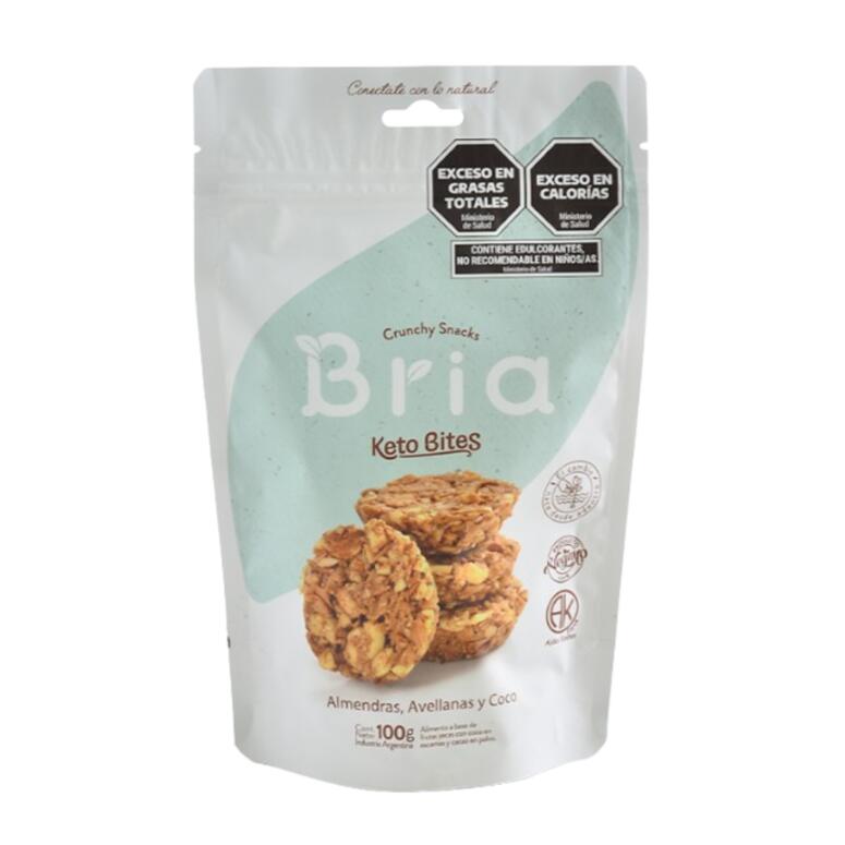 Snack Keto Bites Almendra Avellana Coco Bria 100g Snack Keto Bites Almendra Avellana Coco Bria 100g